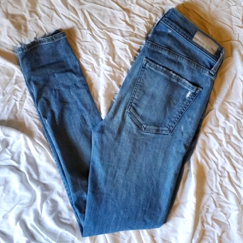 Agolde Sophie Distressed Skinny Jeans